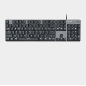 Logitech Wired Keyboard in Charcoal and Slate